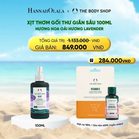  DEAL 10: XỊT THƠM GỐI HƯƠNG HOA OẢI HƯƠNG LAVENDER SLEEP CALMING PILLOW MIST 100ML 