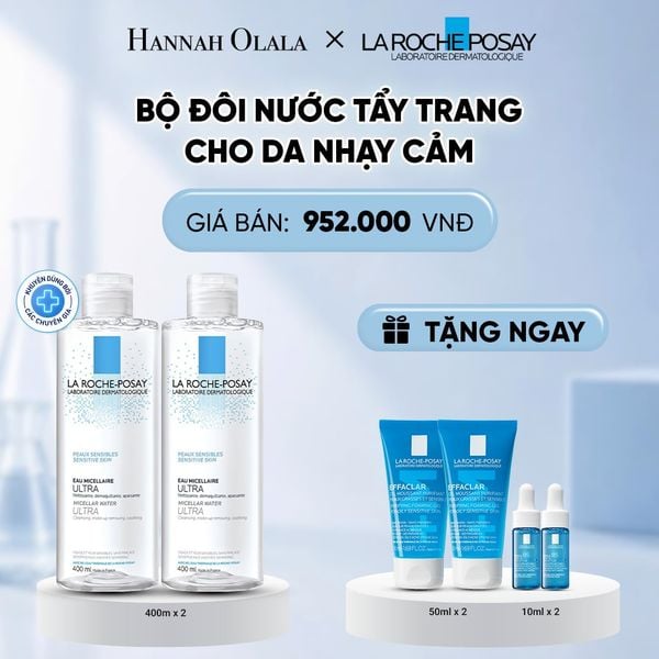 BỘ ĐÔI NƯỚC TẨY TRANG CHO DA NHẠY CẢM MICELLAR SENSITIVE SKIN 400ML DEAL 10: 