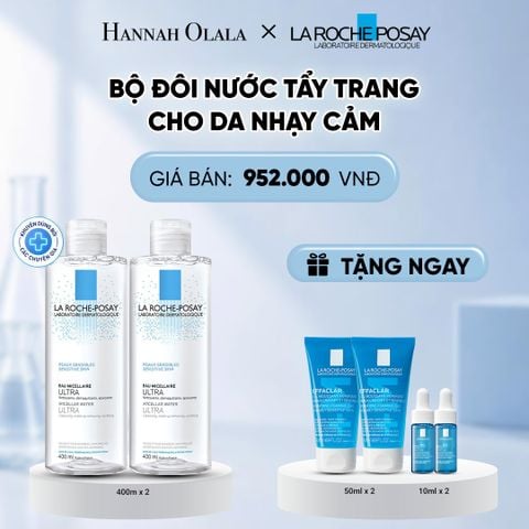  BỘ ĐÔI NƯỚC TẨY TRANG CHO DA NHẠY CẢM MICELLAR SENSITIVE SKIN 400ML DEAL 10: 