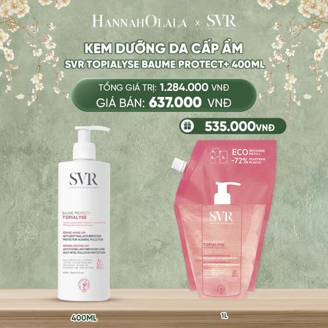  DEAL 10: KEM DƯỠNG DA CẤP ẨM TOÀN THÂN SVR TOPIALYSE BAUME PROTECT+ 400ML 