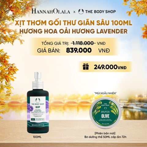  DEAL 10: XỊT THƠM GỐI HƯƠNG HOA OẢI HƯƠNG LAVENDER SLEEP CALMING PILLOW MIST 100ML - E708 