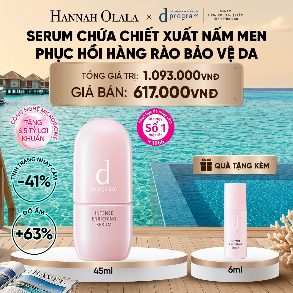  SERUM GIÚP CẢI THIỆN TÌNH TRẠNG LÃO HÓA SỚM DPROGRAM INTENSE ENRICHING SERUM 45ML - DEAL 10_ D1587 