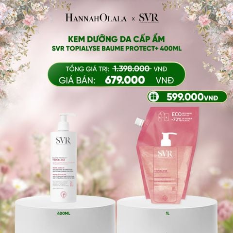  DEAL 10: KEM DƯỠNG DA CẤP ẨM TOÀN THÂN SVR TOPIALYSE BAUME PROTECT+ 400ML 