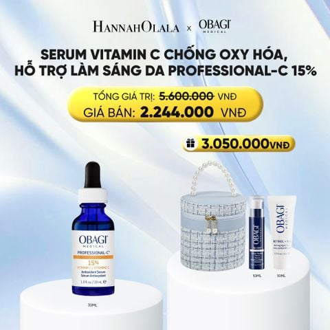  SERUM VITAMIN C CHỐNG OXY HÓA, HỖ TRỢ LÀM SÁNG DA PROFESSIONAL-C 15% 30ML - DEAL 10 