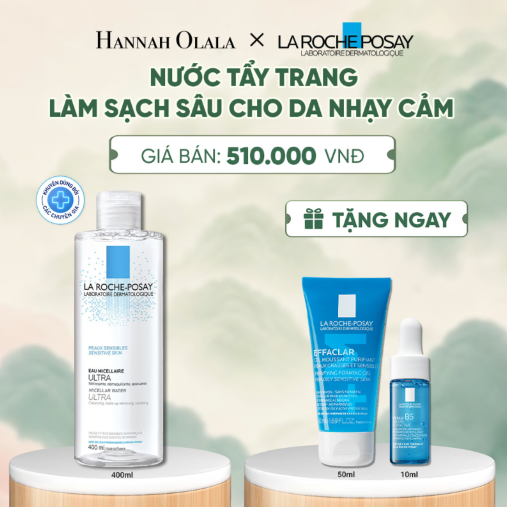  NƯỚC TẨY TRANG LÀM SẠCH SÂU CHO DA NHẠY CẢM LA ROCHE-POSAY MICELLAR WATER SENSITIVE SKIN 400ML - A1142 