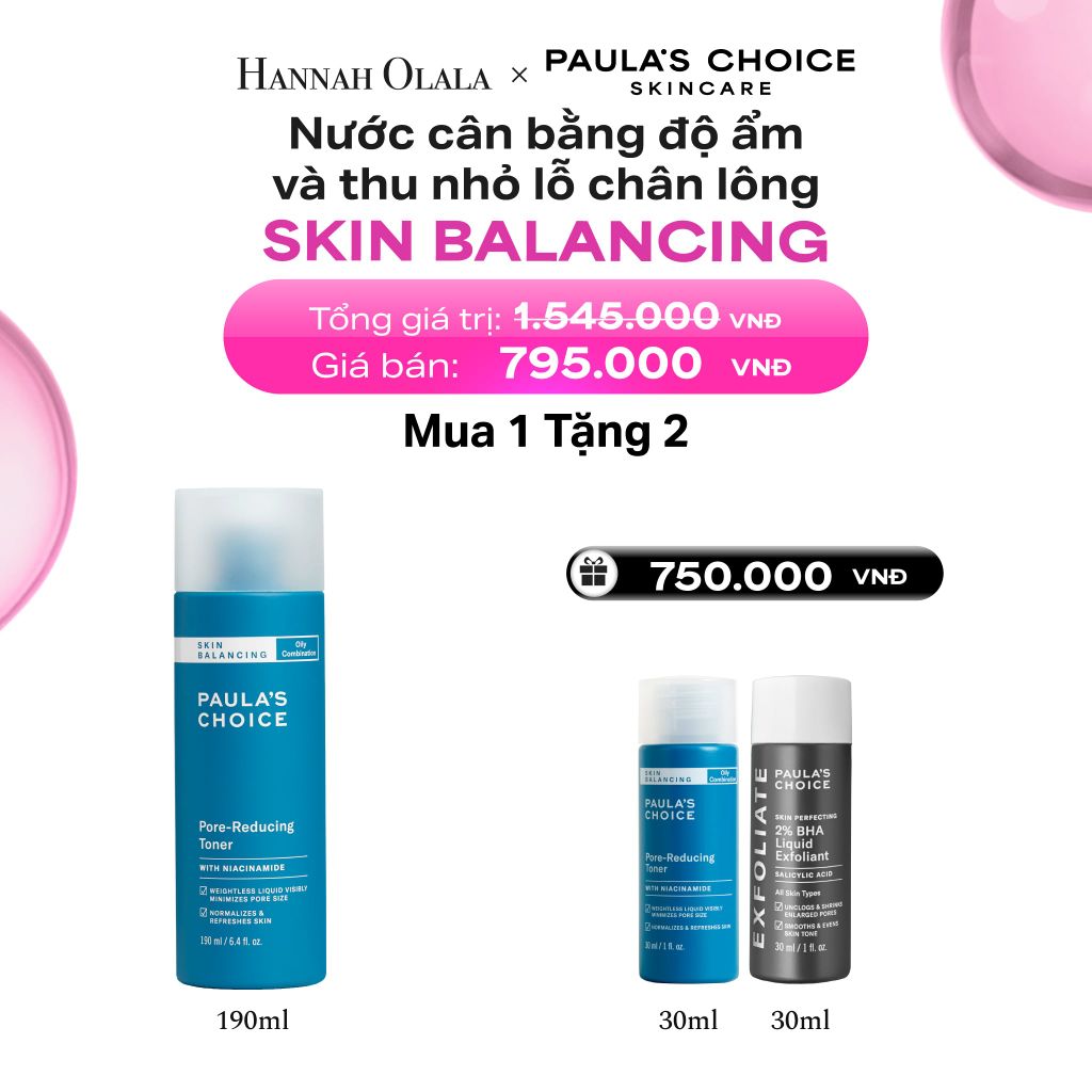  NƯỚC CÂN BẰNG ĐỘ ẨM VÀ ĐIỀU CHỈNH LỖ CHÂN LÔNG 190ML - DEAL 10 - B2 