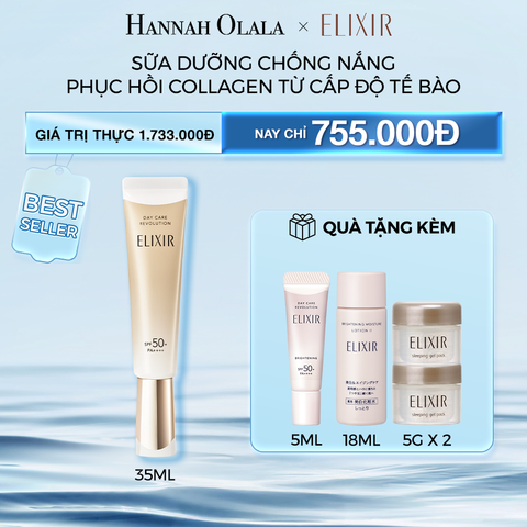  M62_DEAL 3: [THẾ HỆ MỚI] SỮA CHỐNG NẮNG PHỤC HỒI COLLAGEN ELIXIR DAY CARE REVOLUTION 35ML 