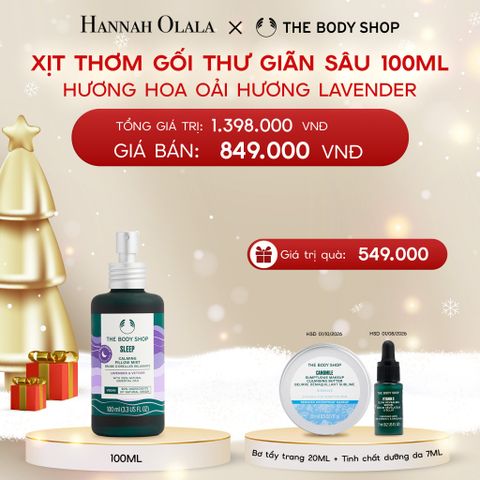  DEAL 10: XỊT THƠM GỐI HƯƠNG HOA OẢI HƯƠNG LAVENDER SLEEP CALMING PILLOW MIST 100ML 