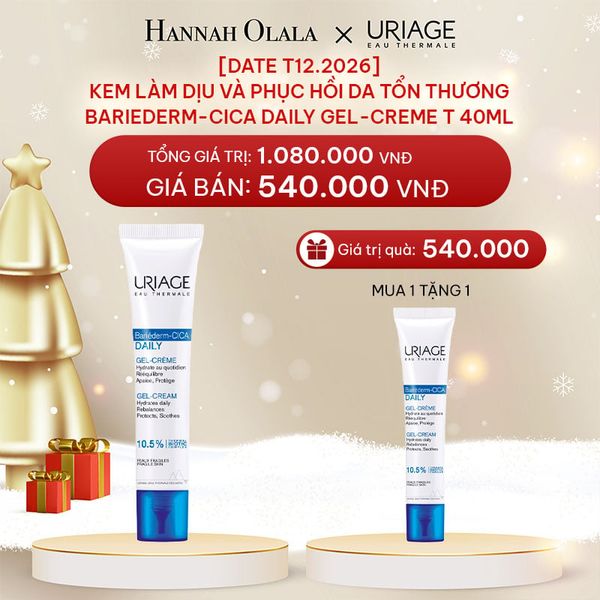 A1570_DEAL 10: [DATE T12.2026] KEM LÀM DỊU VÀ PHỤC HỒI DA TỔN THƯƠNG BARIEDERM-CICA DAILY GEL-CREME T 40ML 