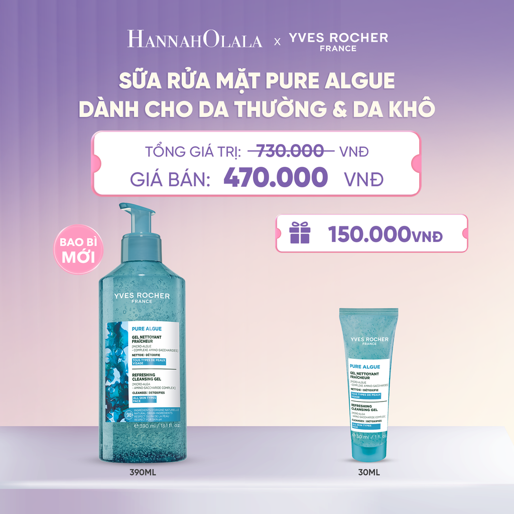  SỮA RỬA MẶT PURE ALGUE DÀNH CHO DA THƯỜNG VÀ DA KHÔ  - L068 