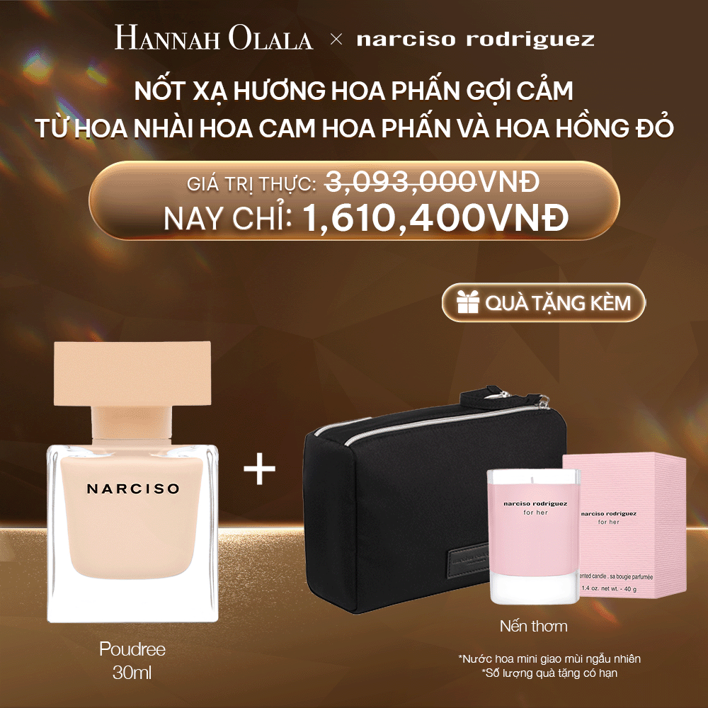  DEAL 10:  NƯỚC HOA NARCISO RODRIGUEZ NARCISO EAU DE PARFUM POUDREE 30ML 