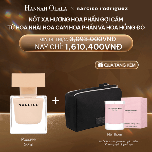  DEAL 10:  NƯỚC HOA NARCISO RODRIGUEZ NARCISO EAU DE PARFUM POUDREE 30ML 