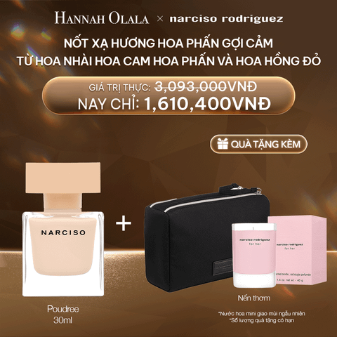  DEAL 10:  NƯỚC HOA NARCISO RODRIGUEZ NARCISO EAU DE PARFUM POUDREE 30ML 