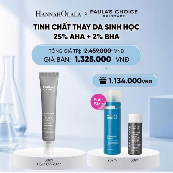  TINH CHẤT THAY DA SINH HỌC GIÚP DA SÁNG MỊN SKIN PERFECTING 25% AHA + 2% BHA EXFOLIANT PEEL 30ML (Date: 09/2027) - DEAL 10 