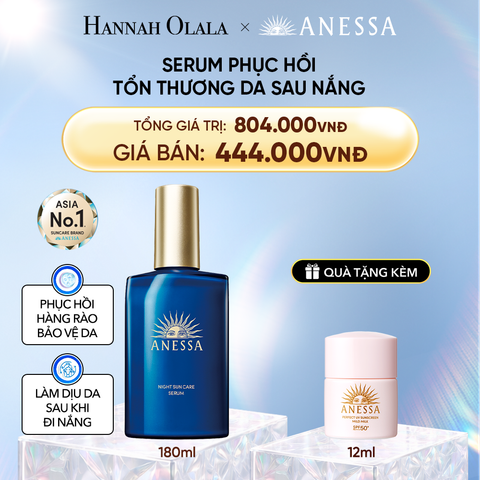  DEAL 10: KEM CHỐNG NẮNG DẠNG SERUM DƯỠNG DA VÀ PHỤC HỒI TỔN THƯƠNG DA SAU NẮNG ANESSA NIGHT SUN CARE SERUM 180ML 