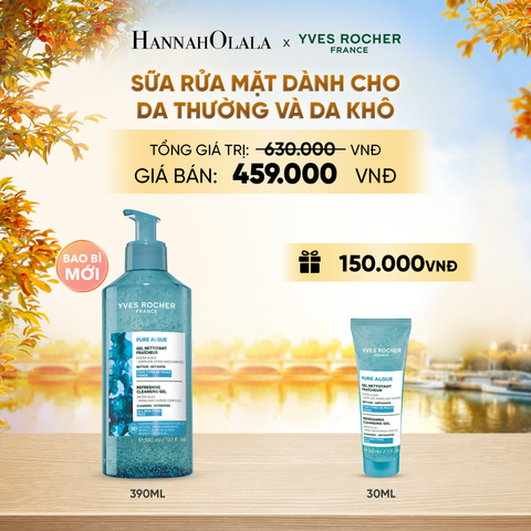  SỮA RỬA MẶT DÀNH CHO DA THƯỜNG VÀ DA KHÔ TẶNG MINI GEL RỬA MẶT - E735 
