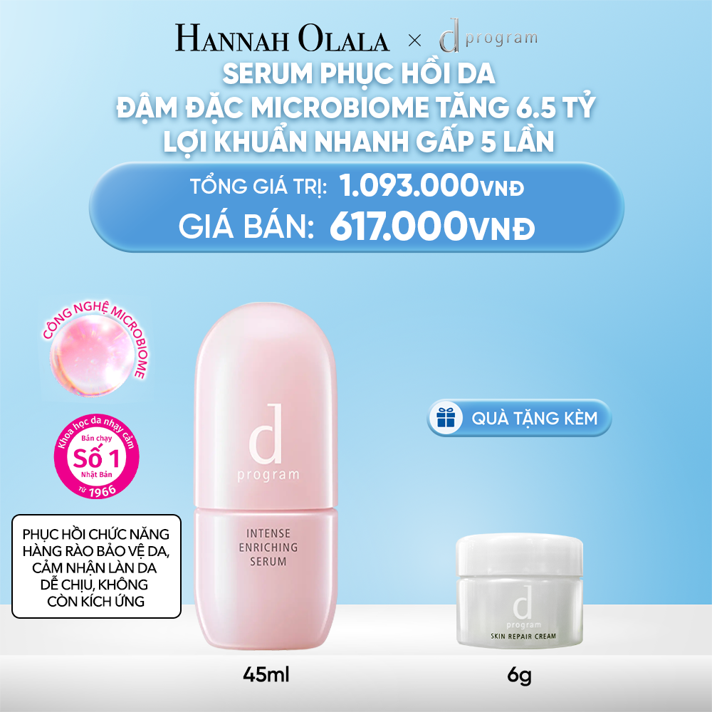  DEAL 10: SERUM GIÚP CẢI THIỆN TÌNH TRẠNG LÃO HÓA SỚM DPROGRAM INTENSE ENRICHING SERUM 45ML 