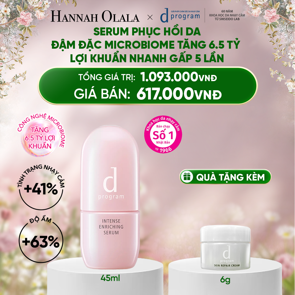  DEAL 10: SERUM GIÚP CẢI THIỆN TÌNH TRẠNG LÃO HÓA SỚM DPROGRAM INTENSE ENRICHING SERUM 45ML 