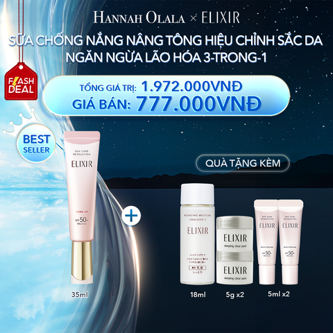  A42_[FLASH DEAL] DEAL 10: SỮA CHỐNG NẮNG NÂNG TÔNG ELIXIR SUPERIEUR DAY CARE REVOLUTION TONE UP + 35G 