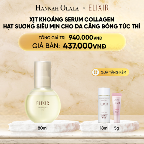  DEAL 10: XỊT KHOÁNG DƯỠNG ẨM TỨC THÌ ELIXIR SUPERIEUR LUMINOUS GLOW MIST 80ML 