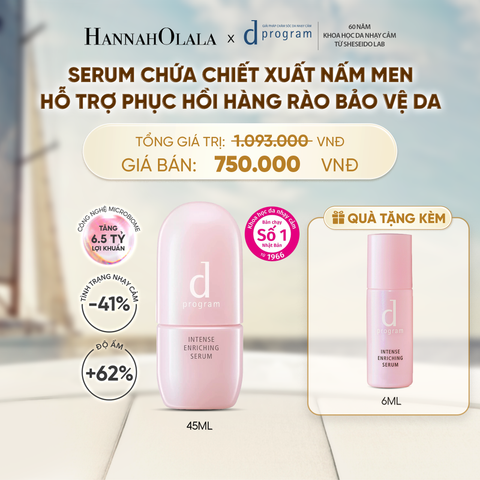  SERUM GIÚP CẢI THIỆN TÌNH TRẠNG LÃO HÓA SỚM DPROGRAM INTENSE ENRICHING SERUM 45ML - DEAL 10 