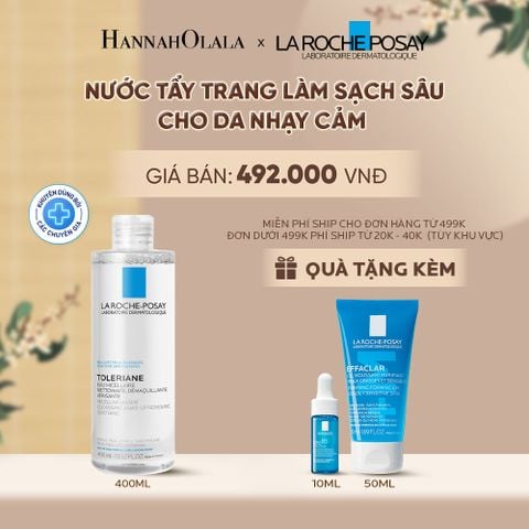  NƯỚC TẨY TRANG LÀM SẠCH SÂU CHO DA NHẠY CẢM LA ROCHE-POSAY MICELLAR WATER SENSITIVE SKIN 400ML - A934 