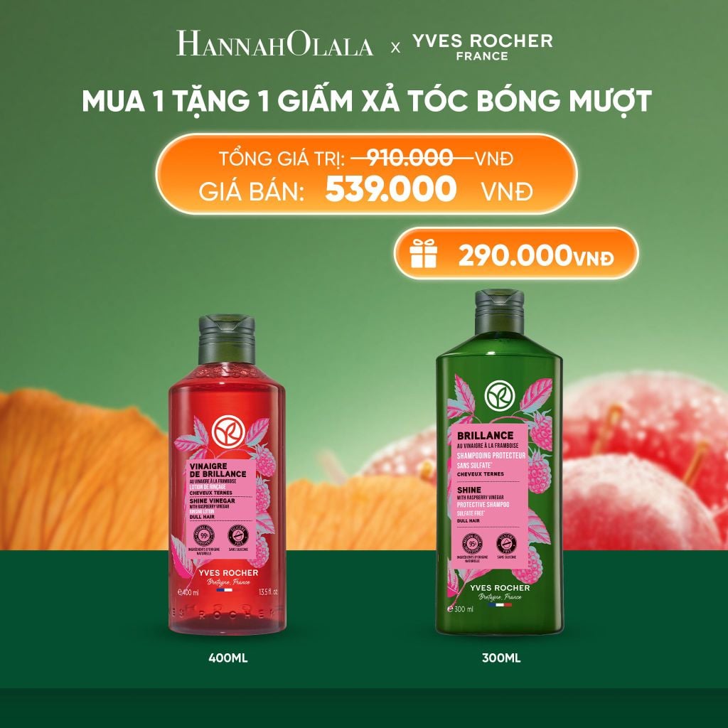  MUA 1 TẶNG 1 GIẤM XẢ TÓC BÓNG MƯỢT TẶNG DẦU GỘI GIỮ MÀU TÓC NHUỘM & GIÚP TÓC BÓNG MƯỢT 