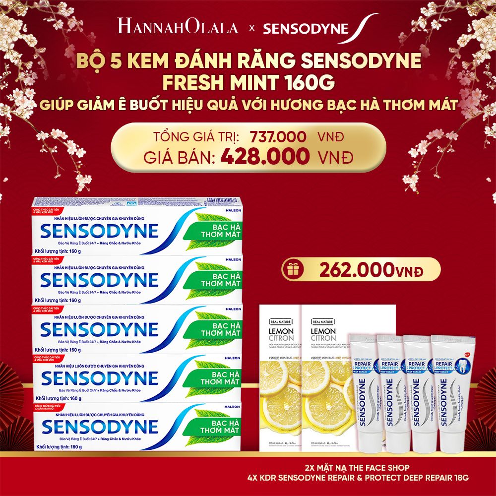  DEAL 10: BỘ 5 KDR SSD FRESH MINT 160G 