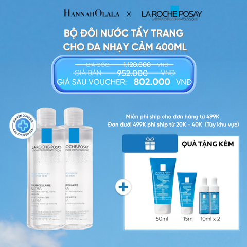  D17: FD DEAL 10: BỘ ĐÔI NƯỚC TẨY TRANG CHO DA NHẠY CẢM MICELLAR SENSITIVE SKIN 400ML 