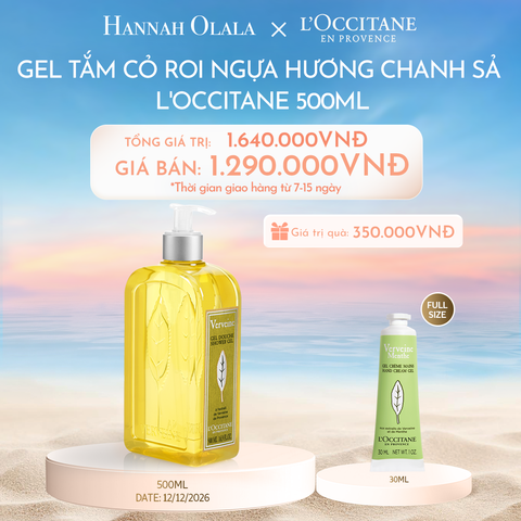  C1105_DEAL 10: GEL TẮM CỎ ROI NGỰA HƯƠNG CHANH SẢ L'OCCITANE 500ML 