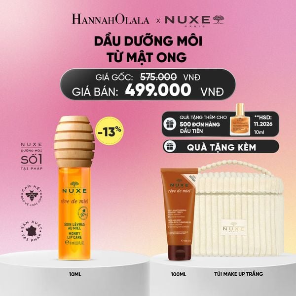  DẦU DƯỠNG MÔI MẬT ONG NUXE REVE DE MIEL HONEY LIP CARE 10ML_A892 