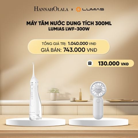  DEAL 10: MÁY TĂM NƯỚC DUNG TÍCH 300ML LUMIAS LWF-300W 