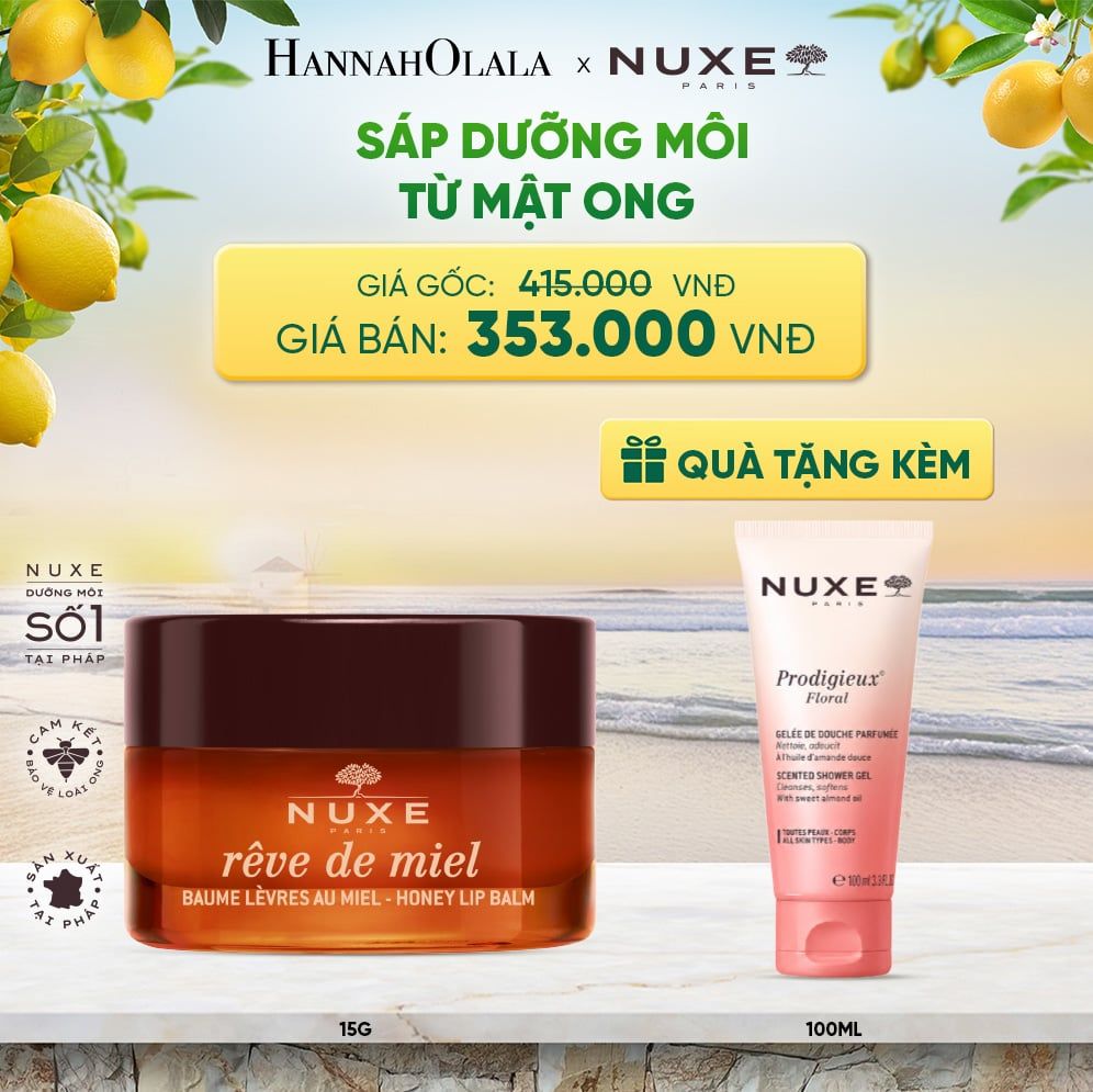  SÁP DƯỠNG MÔI MẬT ONG NUXE LIP BALM 15G 