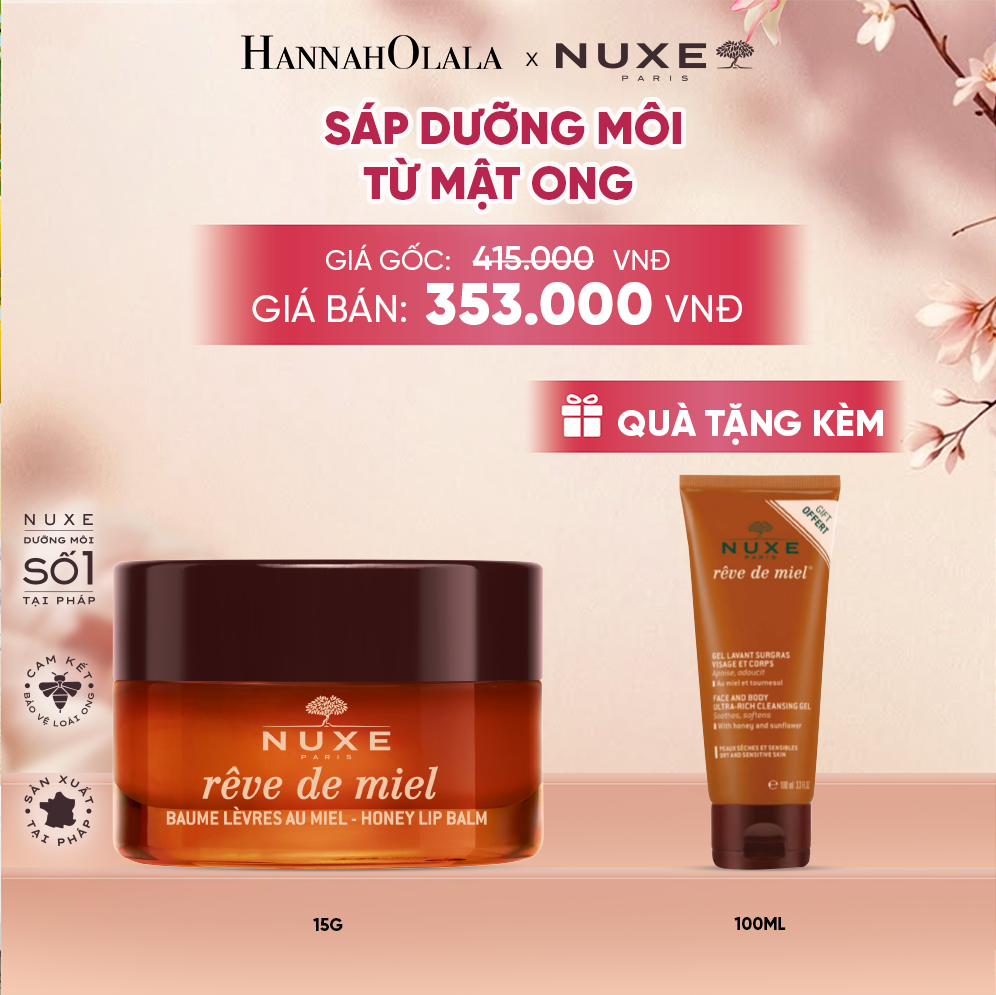  SÁP DƯỠNG MÔI MẬT ONG NUXE LIP BALM 15G - A1809 