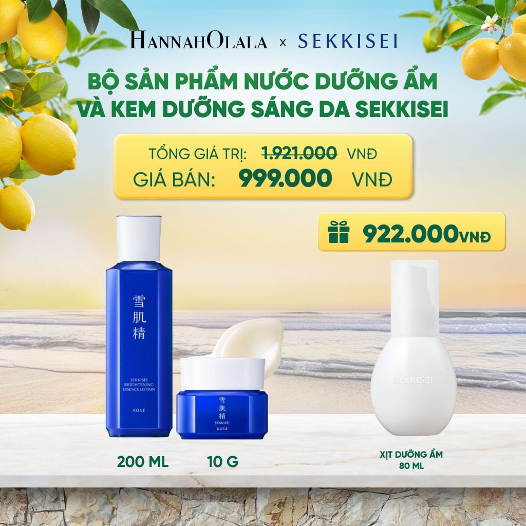  BỘ SẢN PHẨM NƯỚC DƯỠNG ẨM VÀ KEM DƯỠNG SÁNG DA SEKKISEI - A1422 