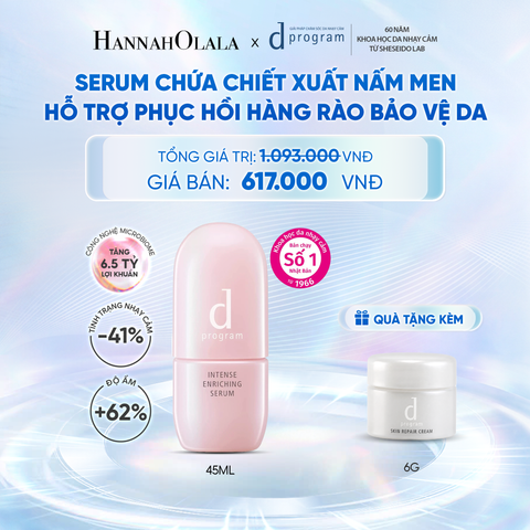  SERUM GIÚP CẢI THIỆN TÌNH TRẠNG LÃO HÓA SỚM DPROGRAM INTENSE ENRICHING SERUM 45ML - DEAL 10 - C39 