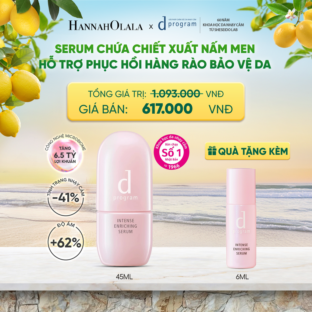  SERUM GIÚP CẢI THIỆN TÌNH TRẠNG LÃO HÓA SỚM DPROGRAM INTENSE ENRICHING SERUM 45ML - DEAL 10 - A1796 