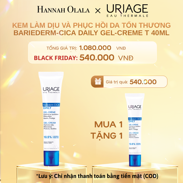  B513:_DEAL 10: [DATE T12.2026] KEM LÀM DỊU VÀ PHỤC HỒI DA TỔN THƯƠNG BARIEDERM-CICA DAILY GEL-CREME T 40ML 