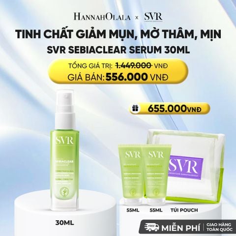  TINH CHẤT GIẢM MỤN, NGỪA THÂM VÀ MỊN DA 4 TRONG 1 SVR SEBIACLEAR SERUM 30ML - DEAL 10 