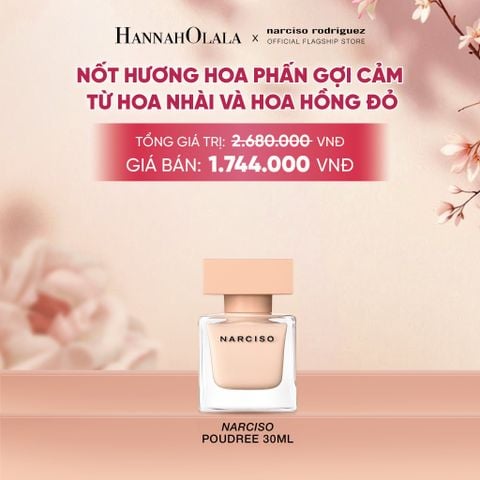  NƯỚC HOA NARCISO RODRIGUEZ NARCISO EAU DE PARFUM POUDREE 30ML - DEAL 10 