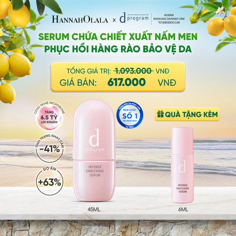 SERUM GIÚP CẢI THIỆN TÌNH TRẠNG LÃO HÓA SỚM DPROGRAM INTENSE ENRICHING SERUM 45ML - DEAL 10 