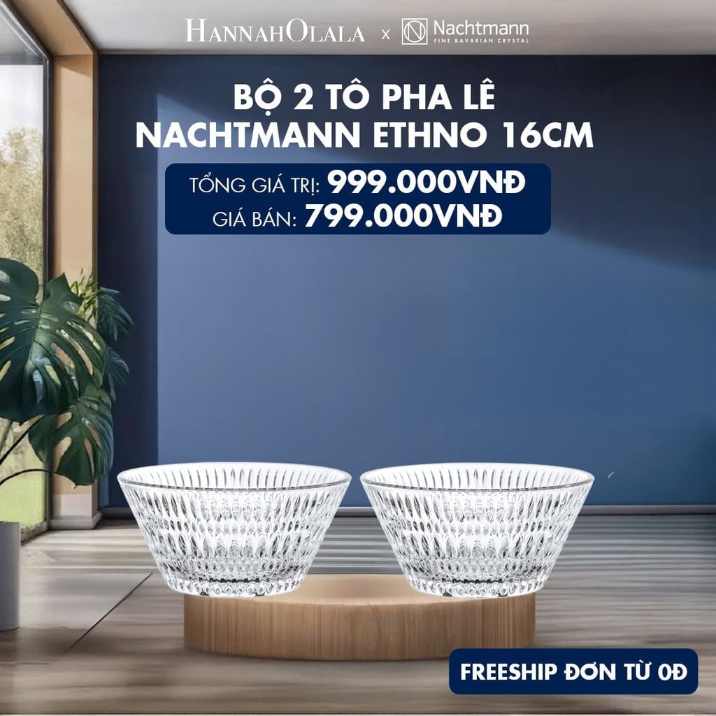  BỘ 2 TÔ PHA LÊ NACHTMANN ETHNO 16CM 