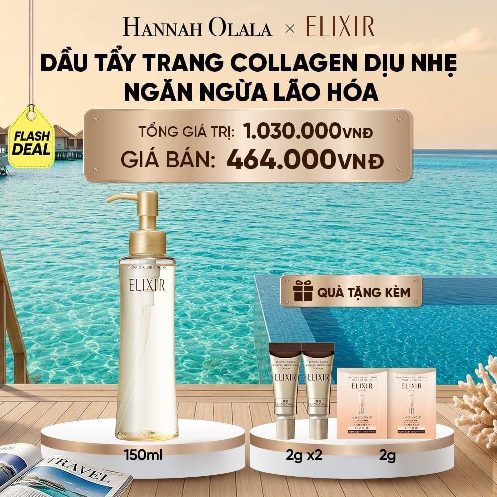  DẦU TẨY TRANG ELIXIR SUPERIEUR MAKEUP CLEANSING OIL N 150ML - DEAL 10_ D2199 