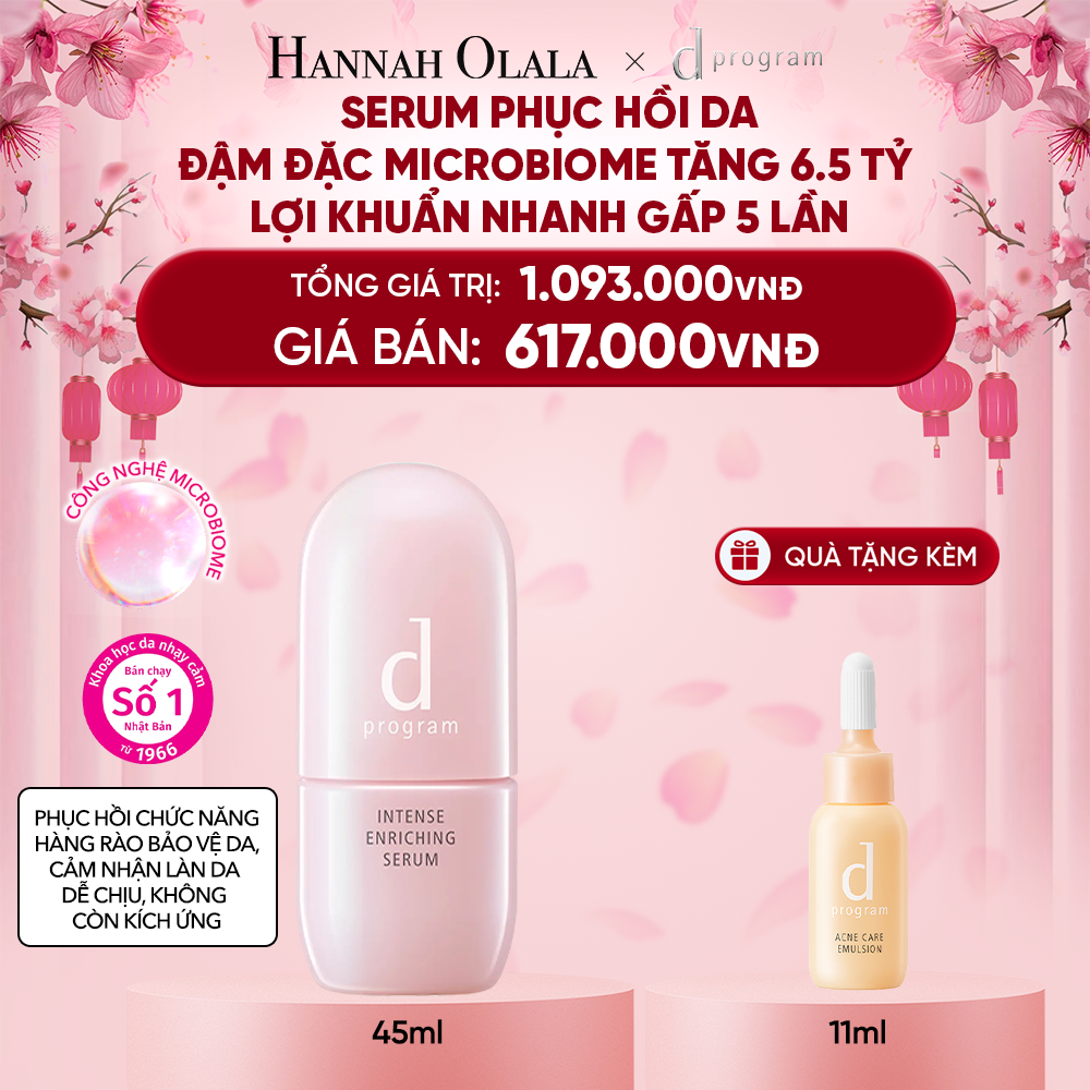  DEAL 10: SERUM GIÚP CẢI THIỆN TÌNH TRẠNG LÃO HÓA SỚM DPROGRAM INTENSE ENRICHING SERUM 45ML 