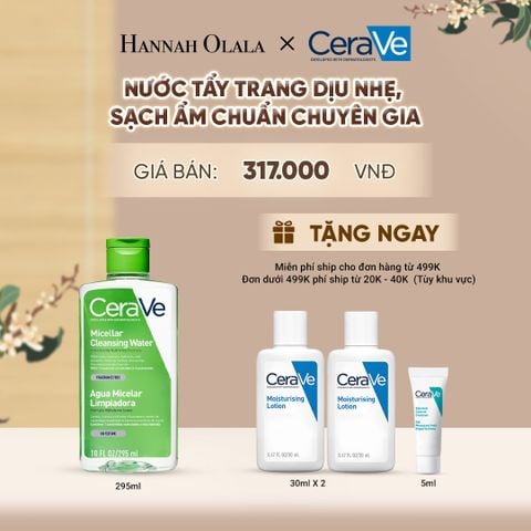  NƯỚC TẨY TRANG DỊU NHẸ, SẠCH ẨM CHUẨN CHUYÊN GIA CERAVE MICELLAR CLEANSING WATER 295ML - A920 