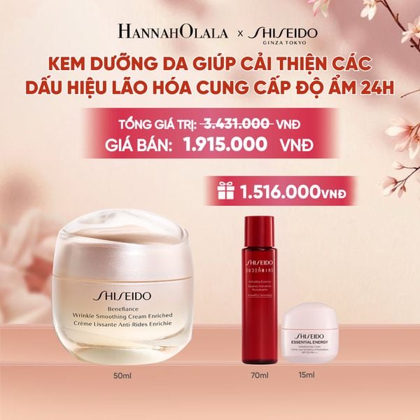  KEM DƯỠNG DA CHỐNG LÃO HÓA GIÀU ẨM SHISEIDO BENEFIANCE WRINKLE SMOOTHING CREAM ENRICHED 50ML - DEAL 10 - A3260 