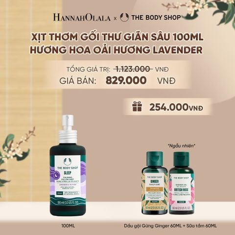  XỊT THƠM GỐI HƯƠNG HOA OẢI HƯƠNG LAVENDER SLEEP CALMING PILLOW MIST 100ML - A2299 