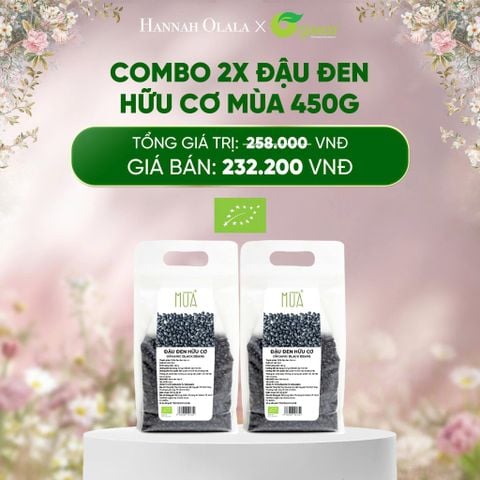  E590_DEAL 10: COMBO 2 X ĐẬU ĐEN HỮU CƠ MÙA 450G 