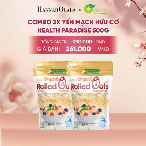  COMBO 2X YẾN MẠCH HỮU CƠ HEALTH PARADISE 500G - A85 