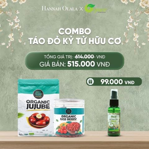  DEAL 10: COMBO TÁO ĐỎ KỶ TỬ HỮU CƠ 